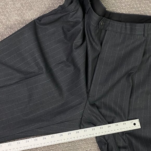 Brooks Brothers 346 Stretch 2 Piece Suit Mens 41L Pants 38 x 30.5 Gray Pinstripe - Picture 16 of 16